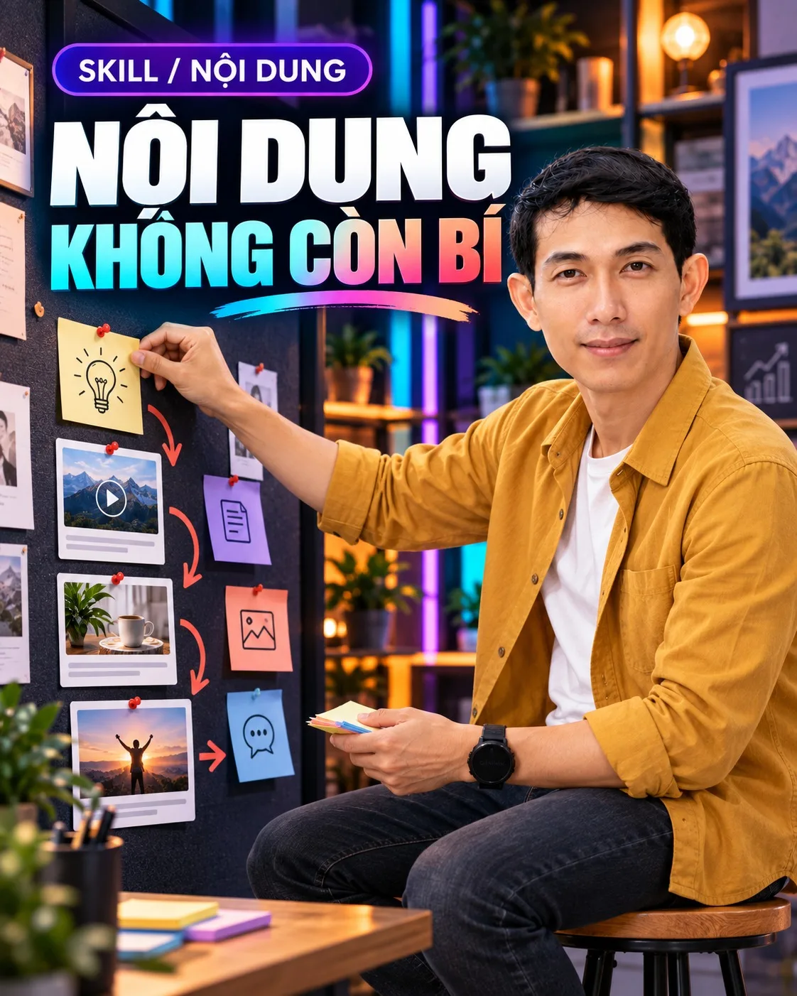 Ảnh bìa nhóm skill Nội dung: không còn bí ý tưởng