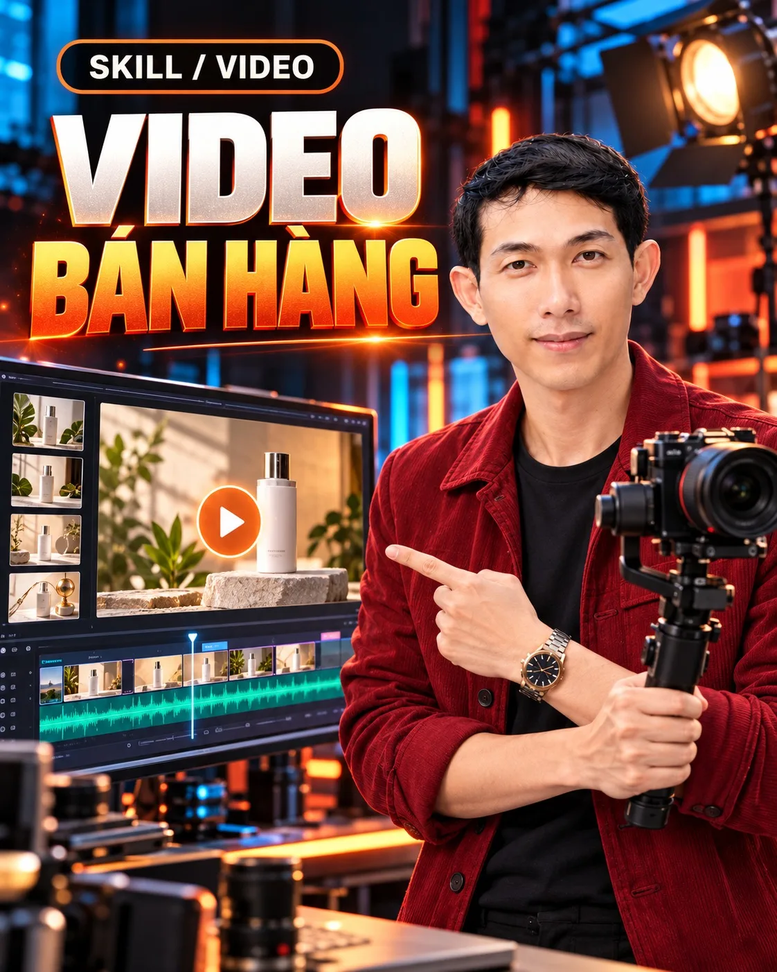Ảnh bìa nhóm skill Video bán hàng