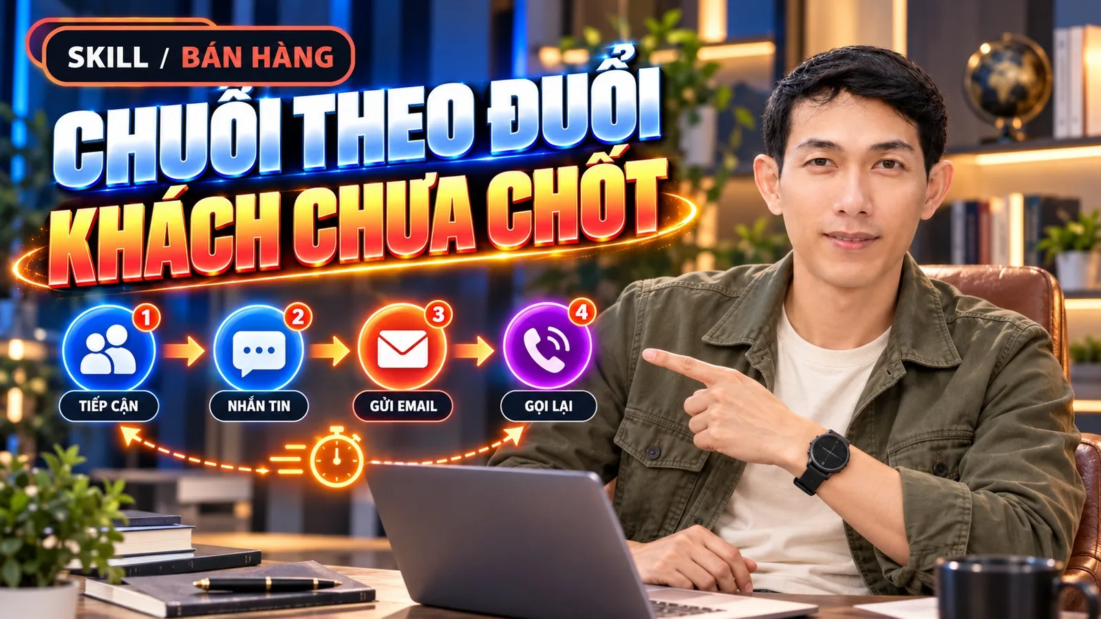 Ảnh bìa skill Chuỗi Theo Đuổi Khách Chưa Chốt
