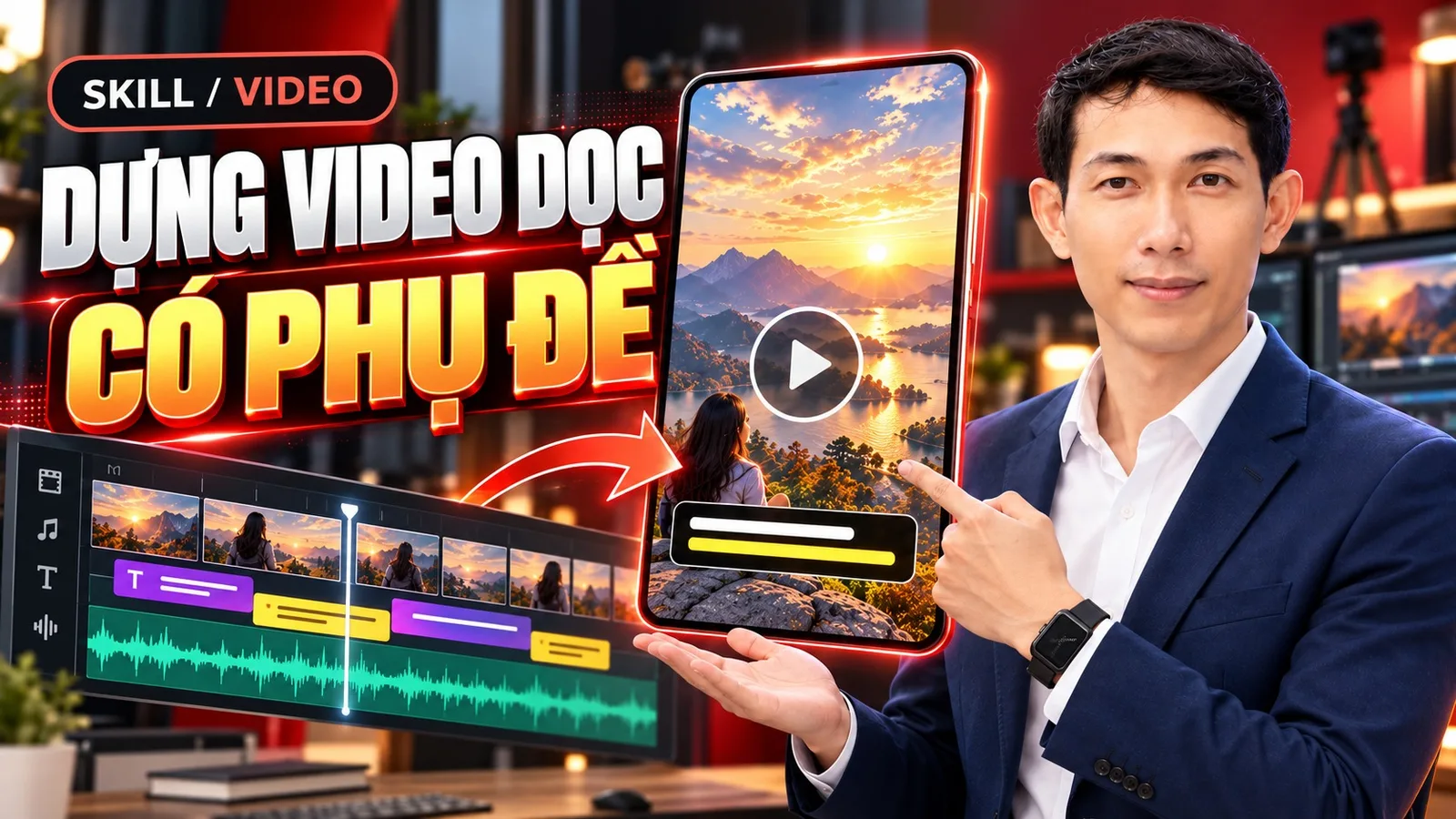 Ảnh bìa skill Dựng Video Dọc Có Phụ Đề