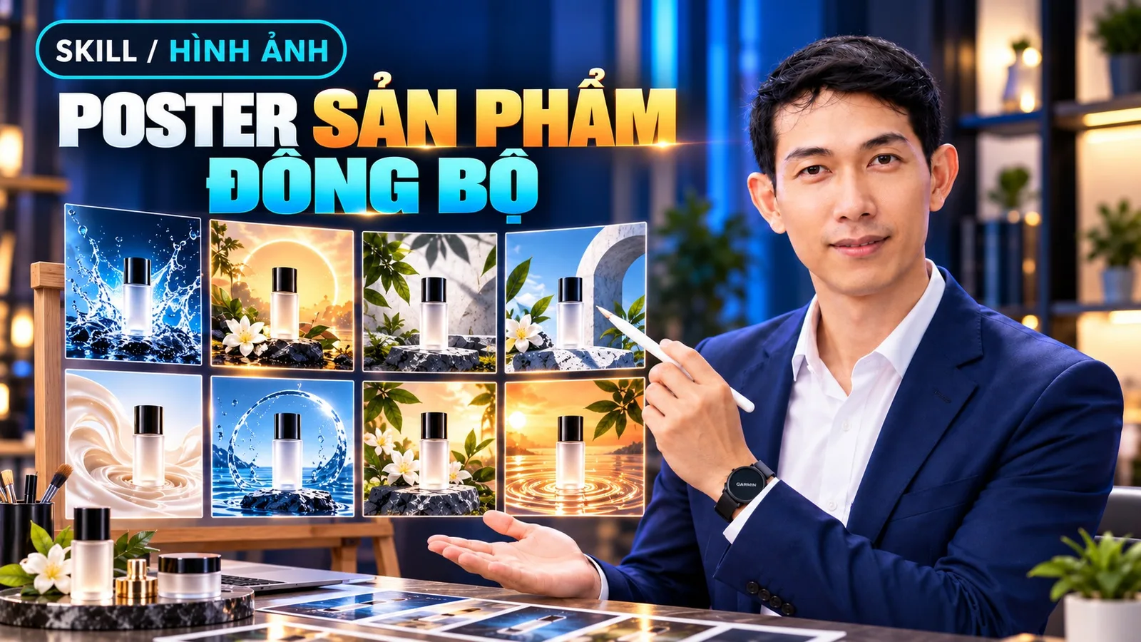 Ảnh bìa skill Poster Sản Phẩm Đồng Bộ