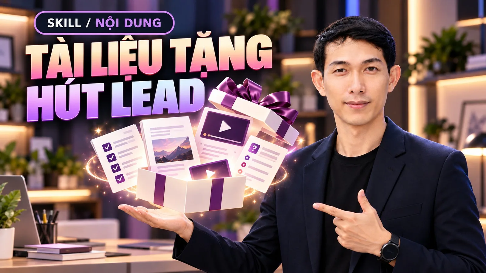 Ảnh bìa skill Tài Liệu Tặng Kèm (Lead Magnet)