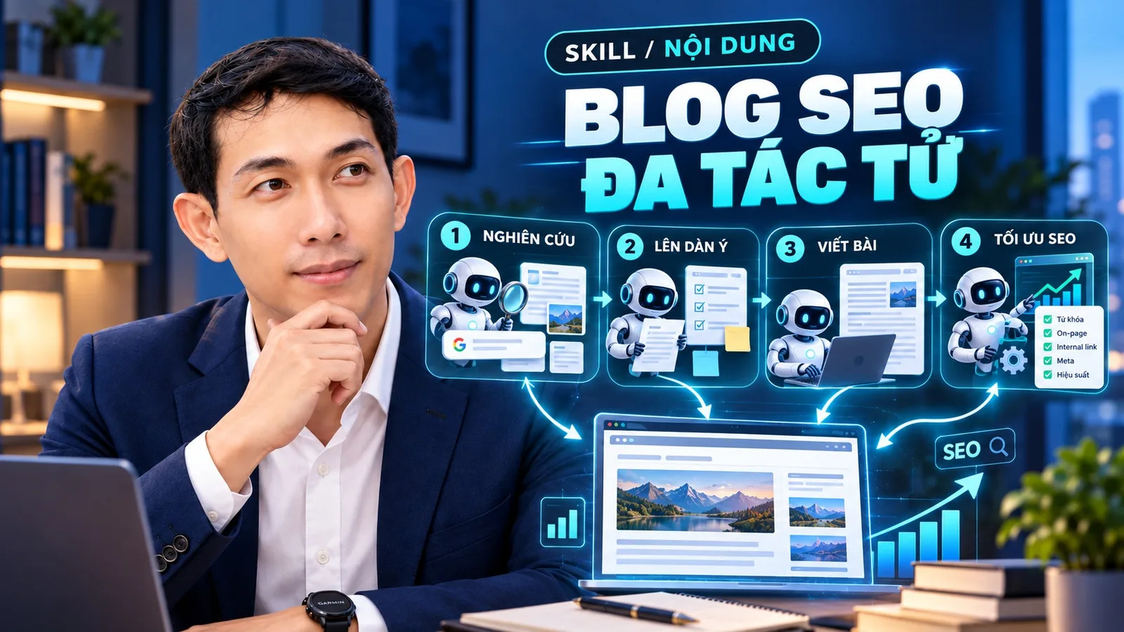 Ảnh bìa skill Viết Blog Chuẩn SEO Đa Tác Tử