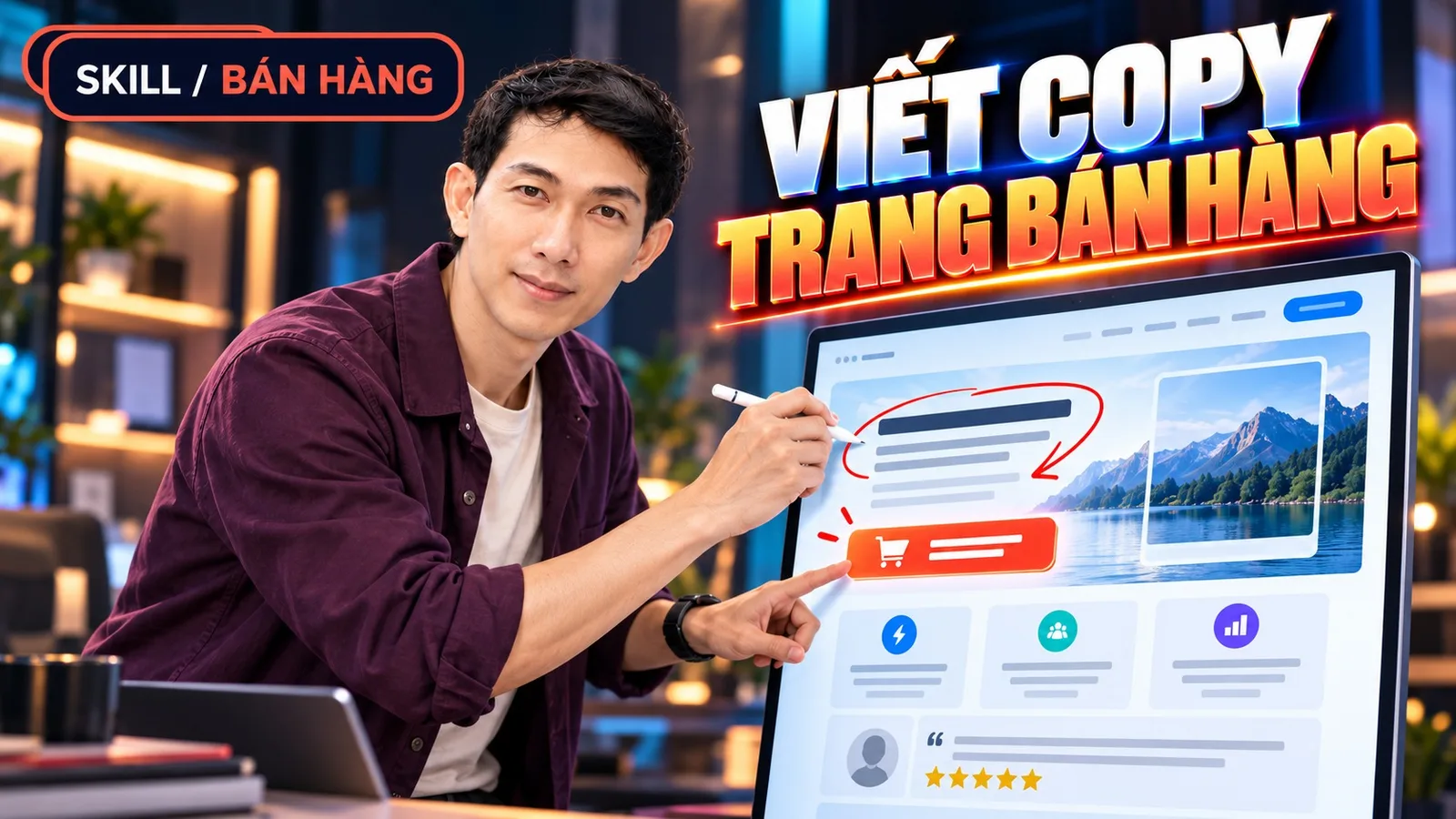 Ảnh bìa skill Viết Copy Trang Bán Hàng