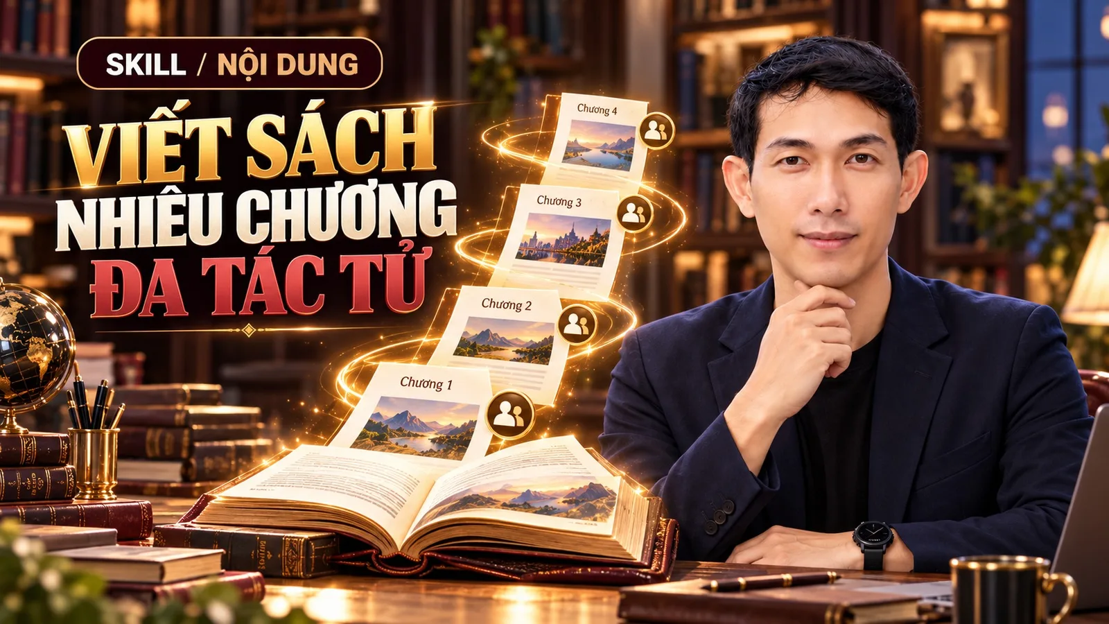 Ảnh bìa skill Viết Sách Nhiều Chương Đa Tác Tử